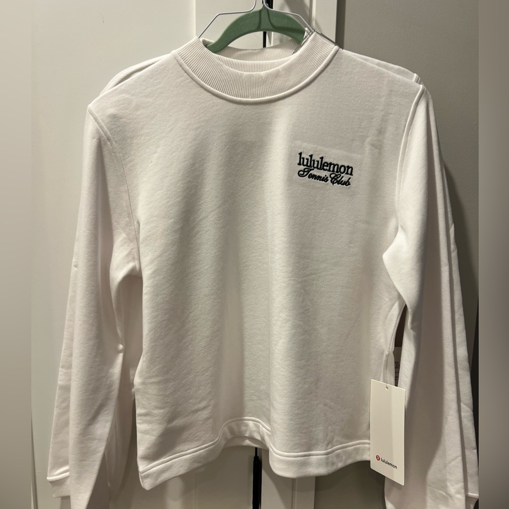 #66 Lululemon NWT Cotton French Terry Crewneck Pullover Tennis Club - Picture 4 of 8